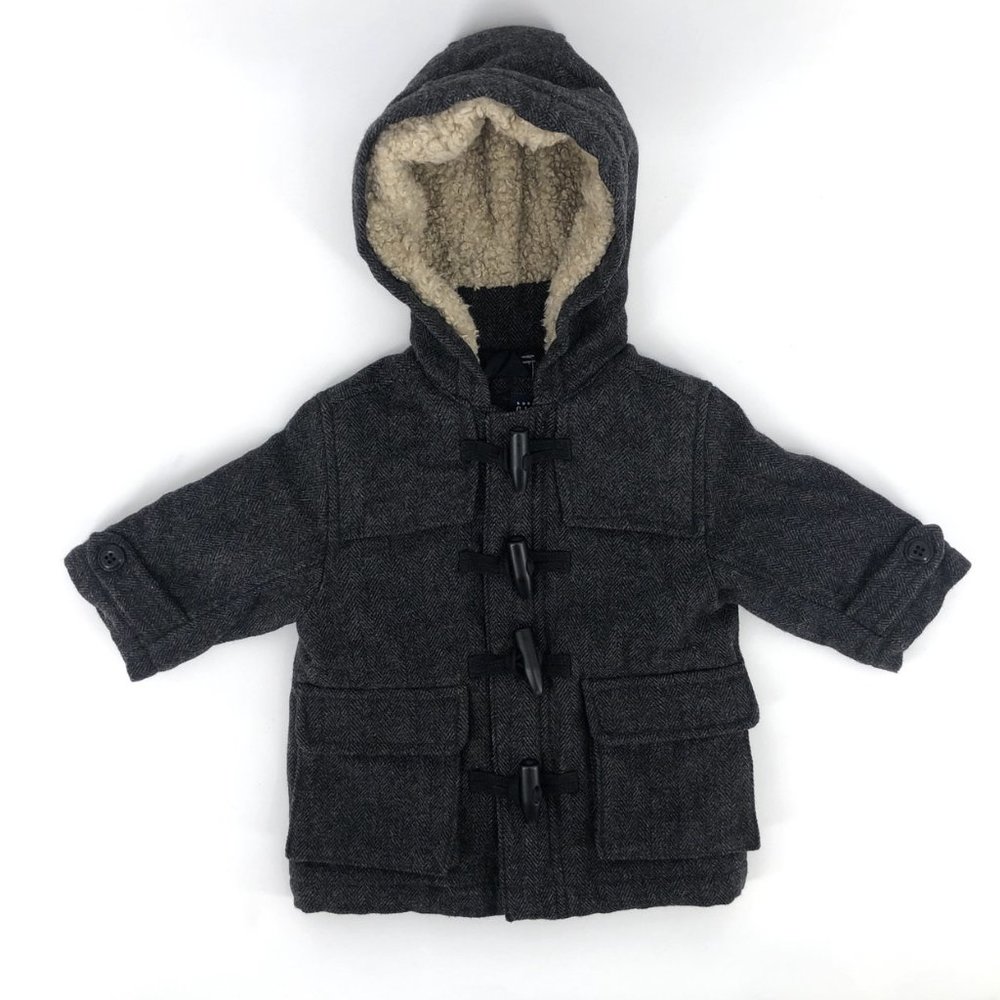 Boys Coat Duffel Coat Gap Super Warm 12-18